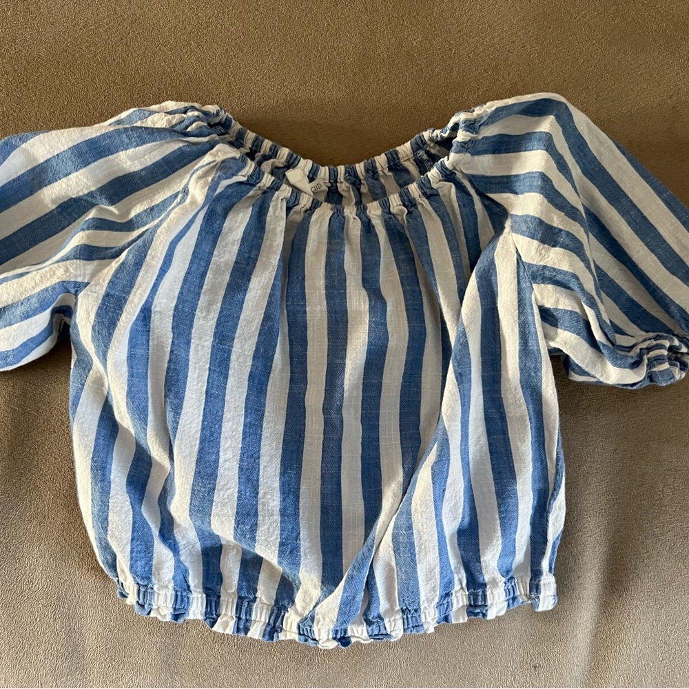 JCrew Girls half shirt striped